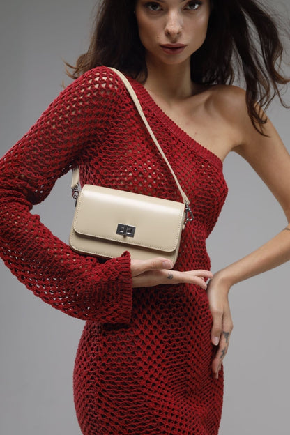 Genuine leather crossbody bag