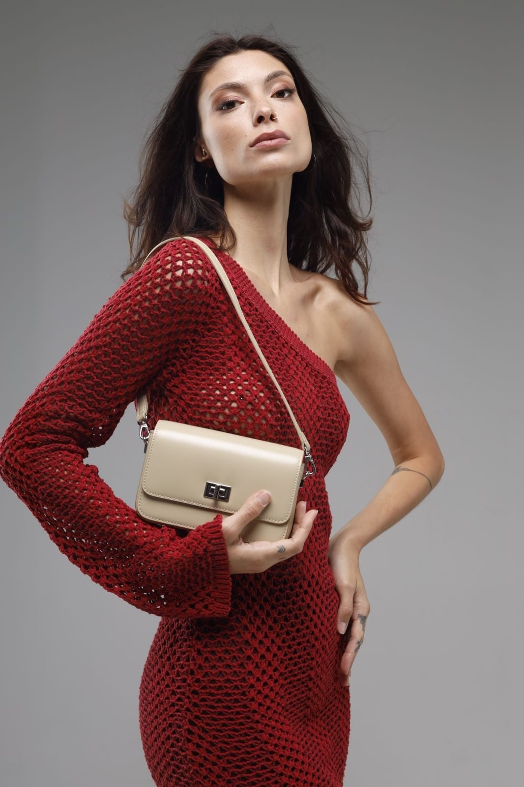 Genuine leather crossbody bag