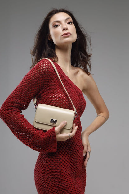 Genuine leather crossbody bag