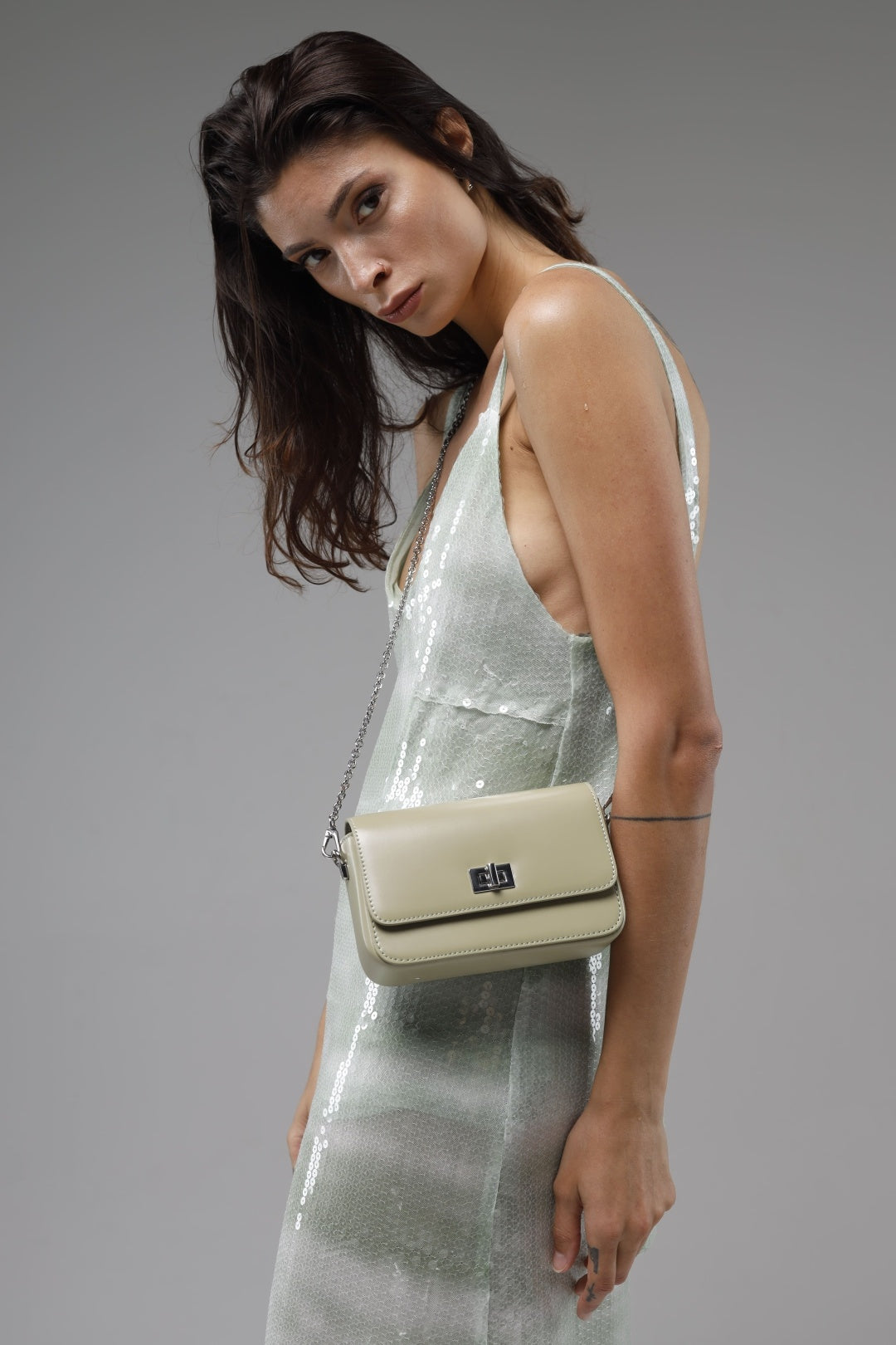 Genuine leather crossbody bag