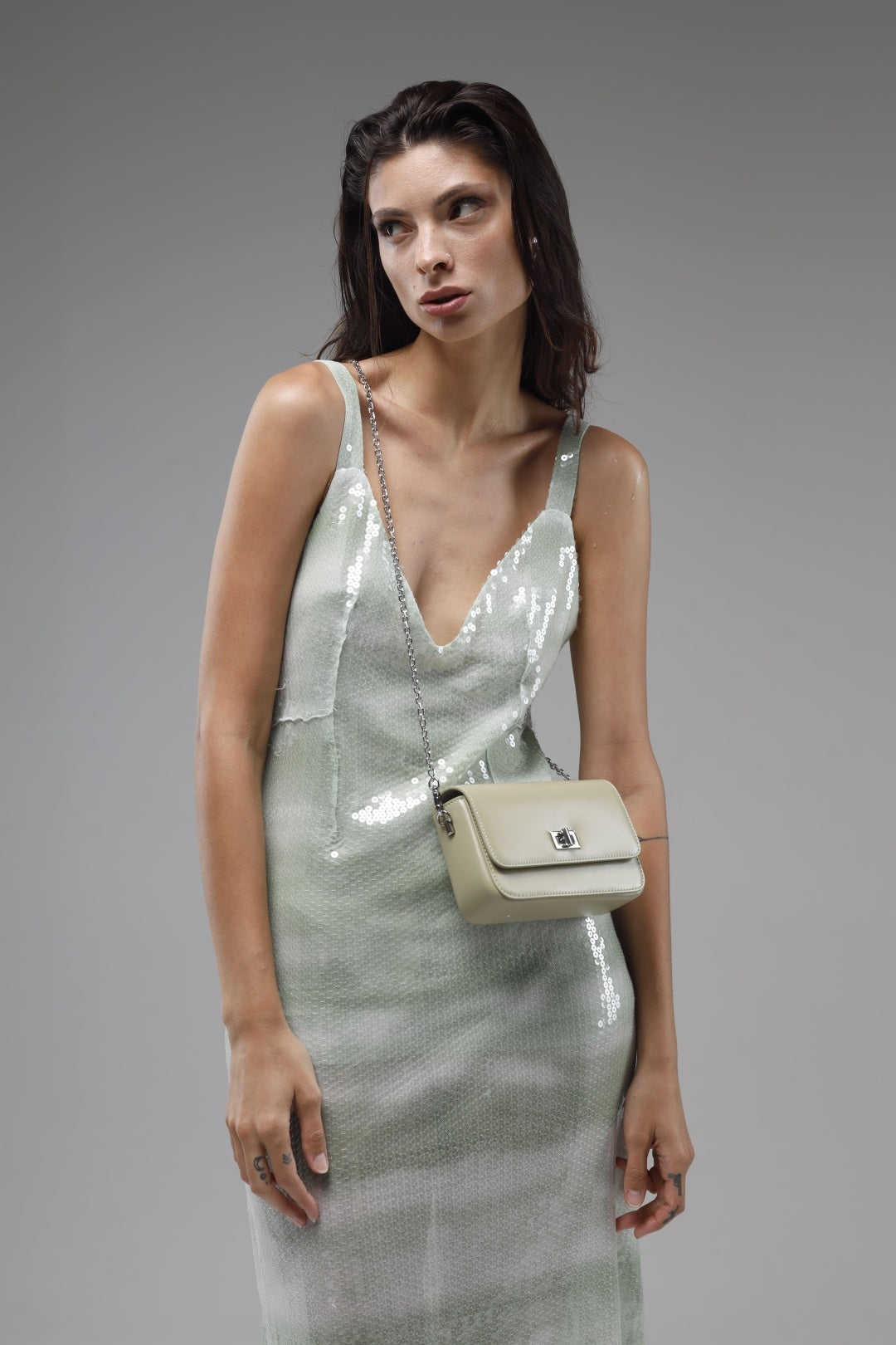 Genuine leather crossbody bag