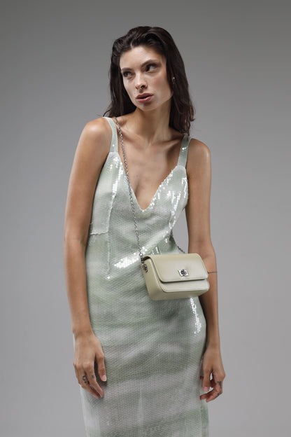 Genuine leather crossbody bag