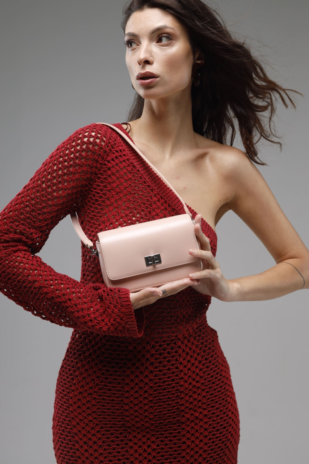 Genuine leather crossbody bag