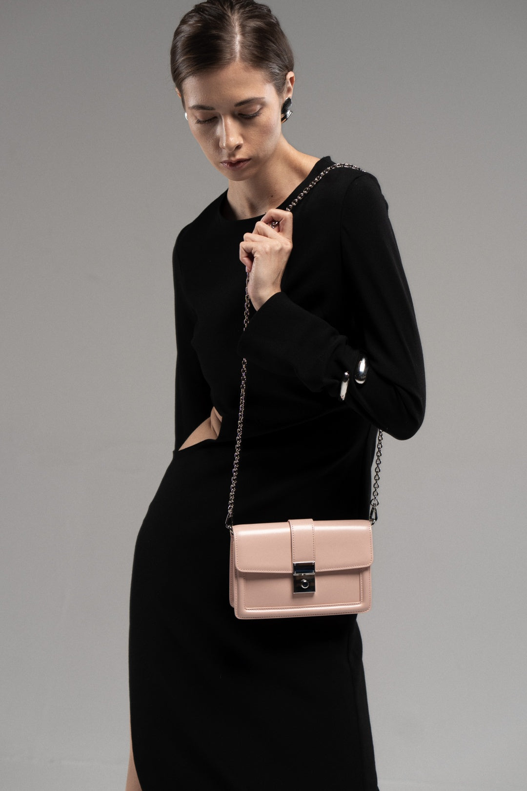 Genuine leather crossbody bag