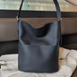 Genuine leather shopper bag