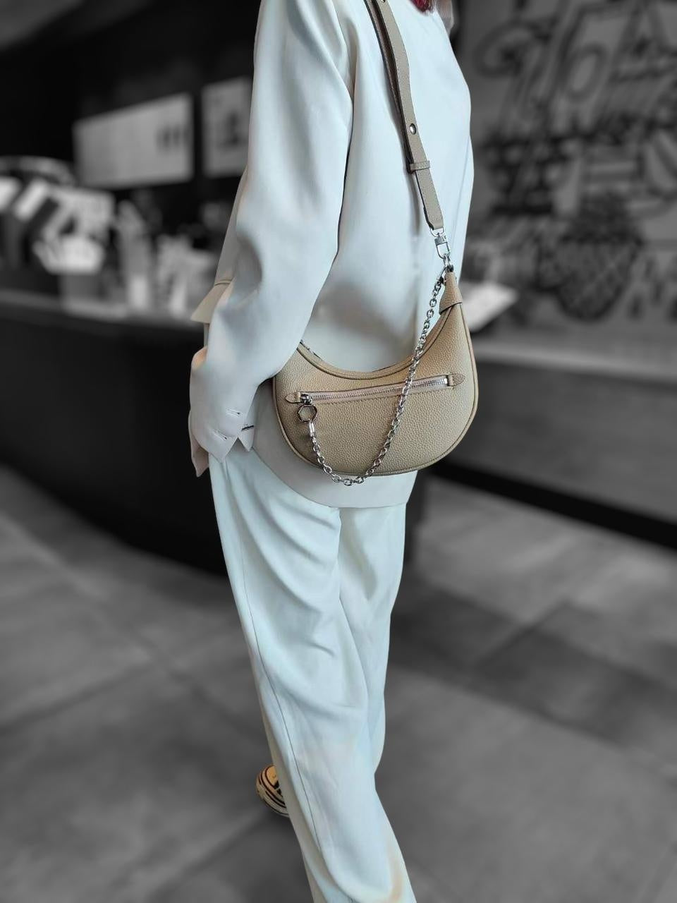 Genuine leather crossbody bag