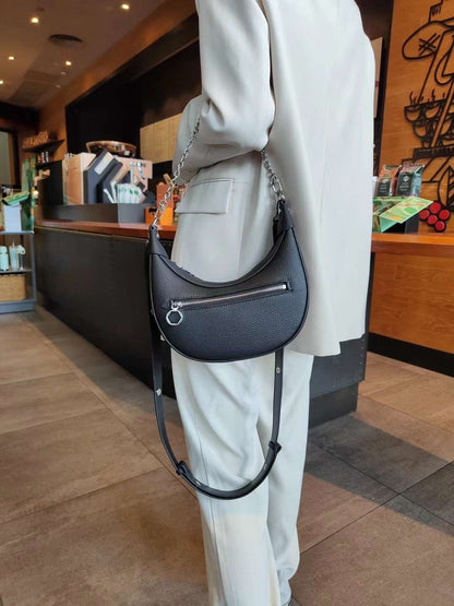 Genuine leather crossbody bag