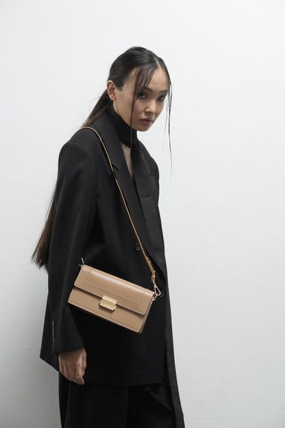 Genuine leather crossbody bag