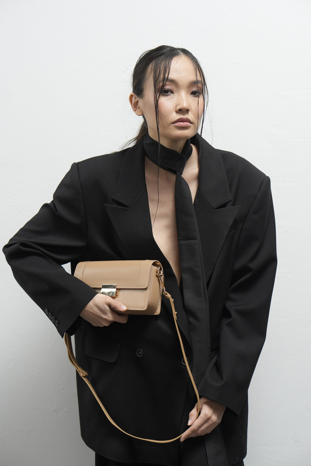 Genuine leather crossbody bag