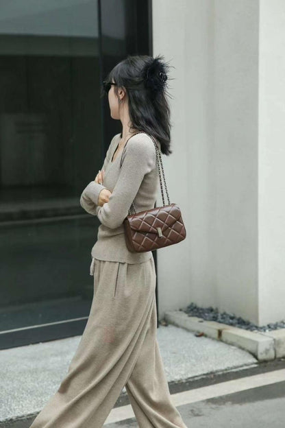 Genuine leather crossbody bag