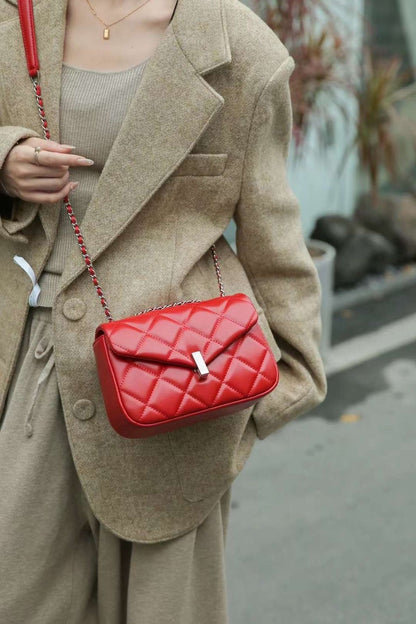 Genuine leather crossbody bag