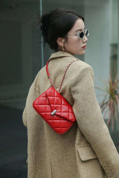 Genuine leather crossbody bag