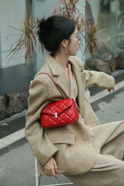 Genuine leather crossbody bag