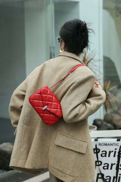 Genuine leather crossbody bag