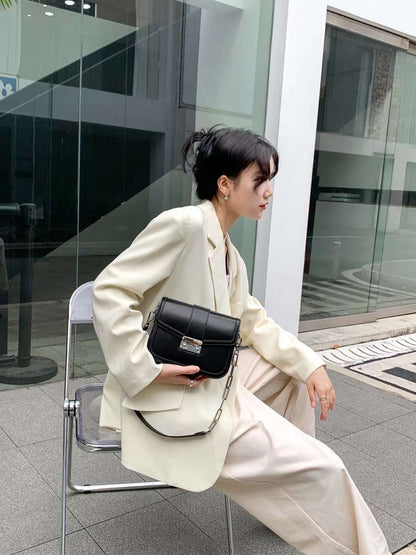 Genuine leather crossbody bag