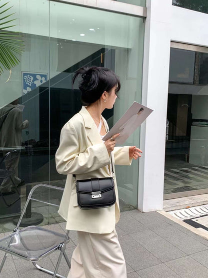 Genuine leather crossbody bag