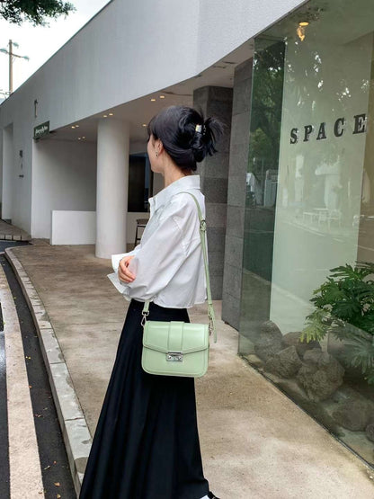 Genuine leather crossbody bag