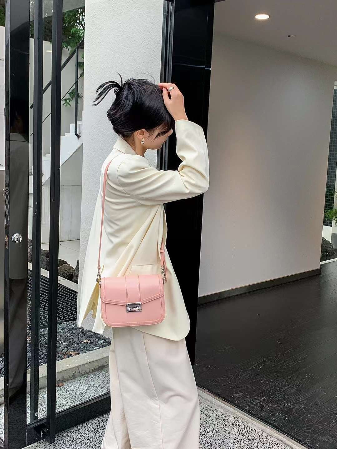 Genuine leather crossbody bag