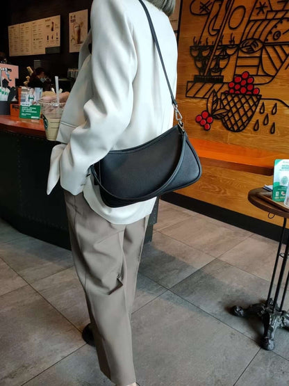 Genuine leather shoulder bag