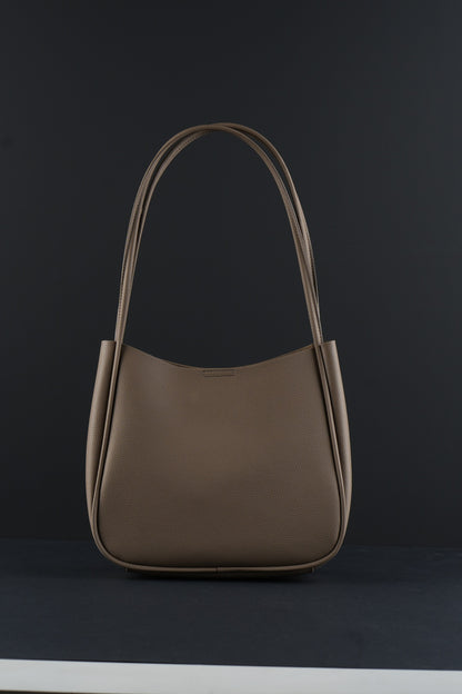 Genuine leather shopper bag