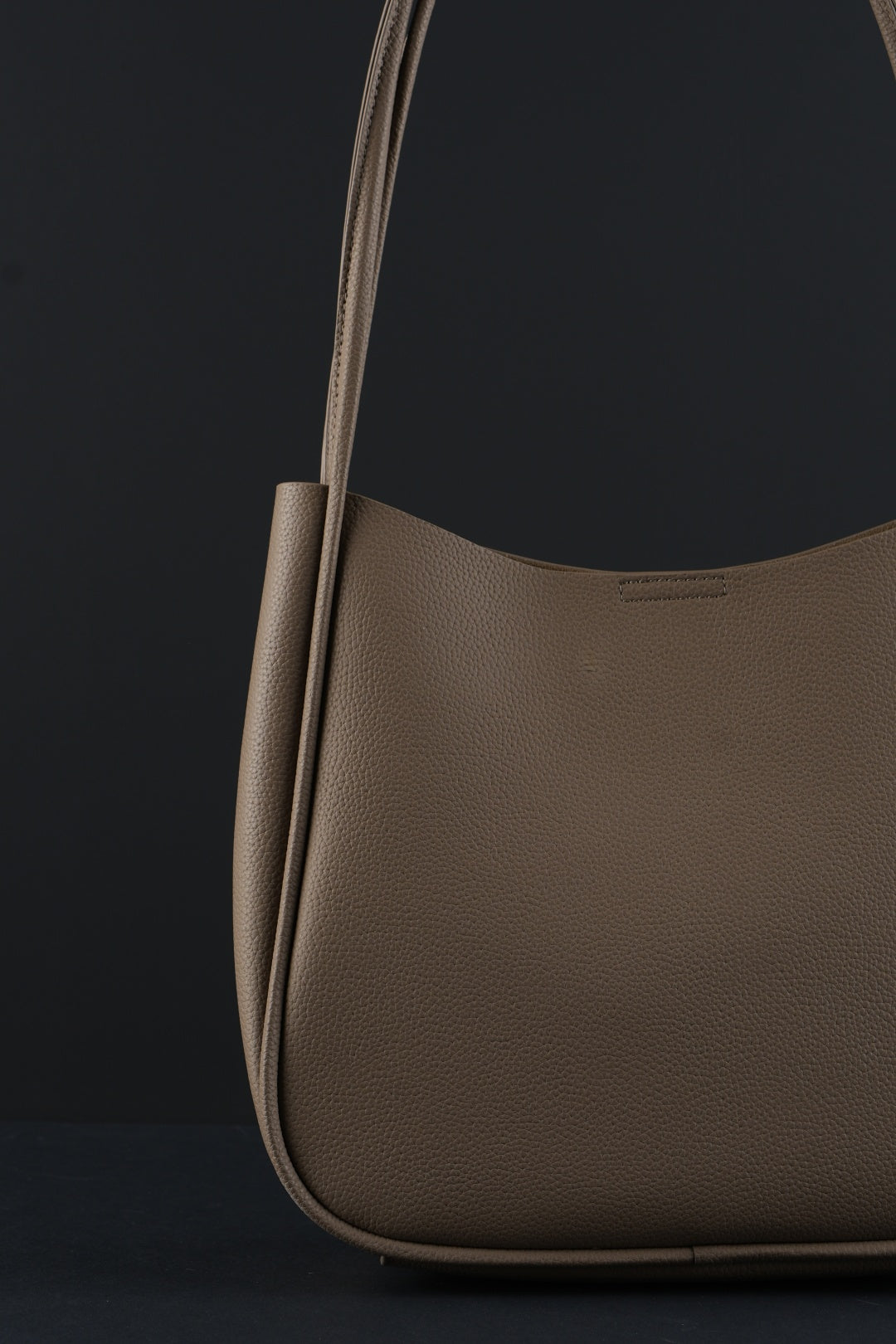 Genuine leather shopper bag