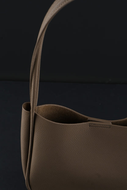 Genuine leather shopper bag