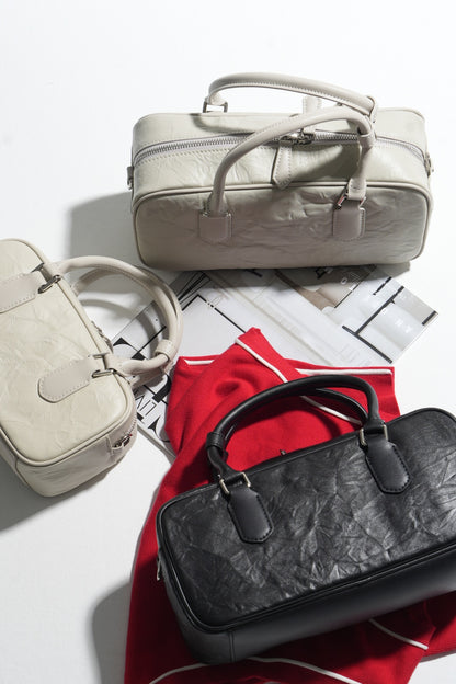 Genuine leather Carpetbag