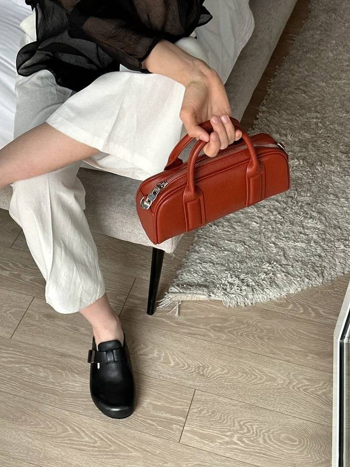 SIMONE genuine leather baguette bag