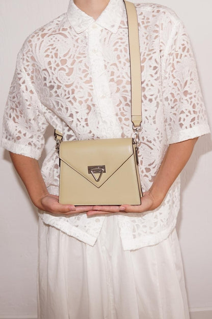 Genuine leather crossbody bag