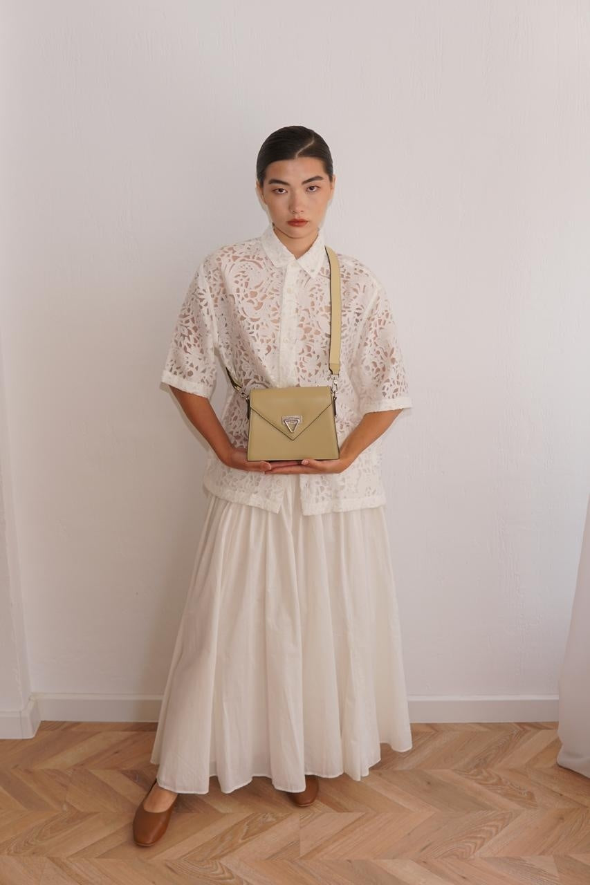 Genuine leather crossbody bag