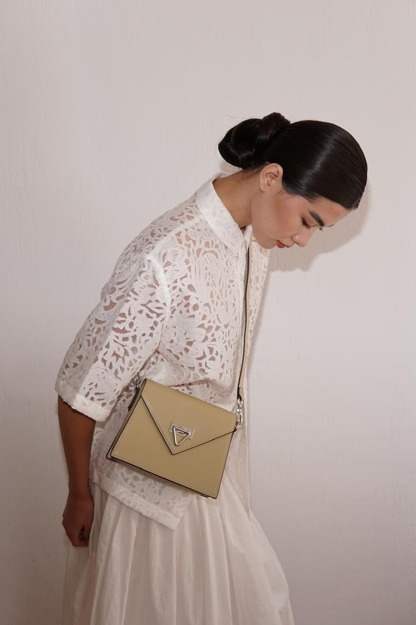 Genuine leather crossbody bag