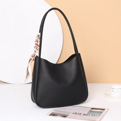 Genuine leather shopper bag