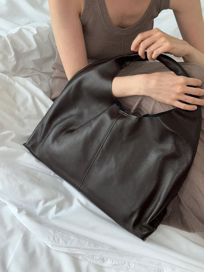 MIRANDA genuine leather shopper bag