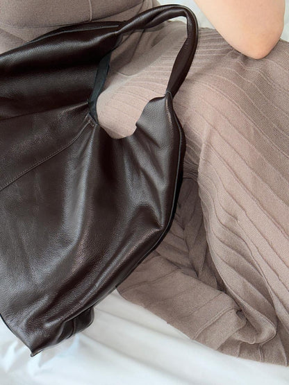 MIRANDA genuine leather shopper bag