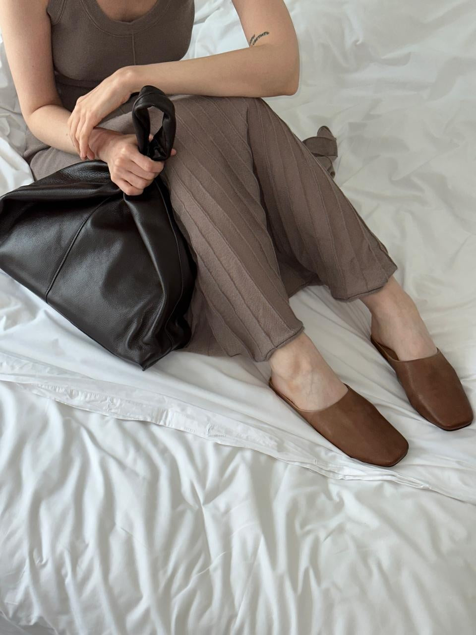 MIRANDA genuine leather shopper bag