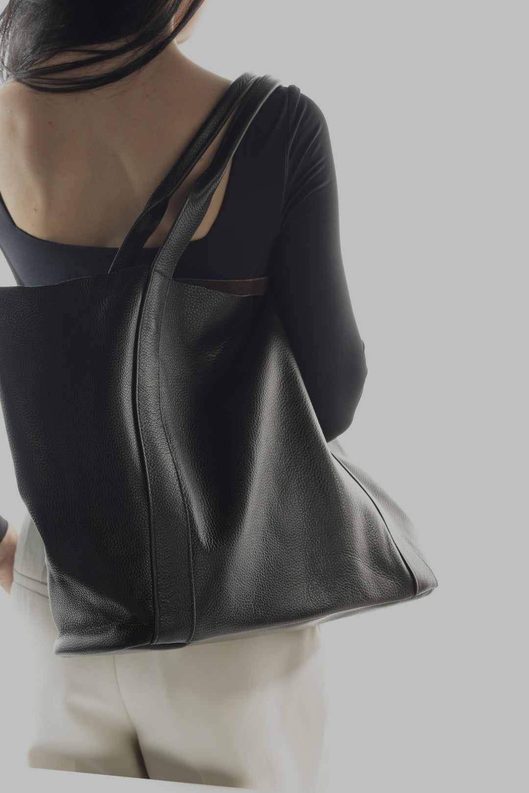 LUIZA shopper bag made of genuine leather