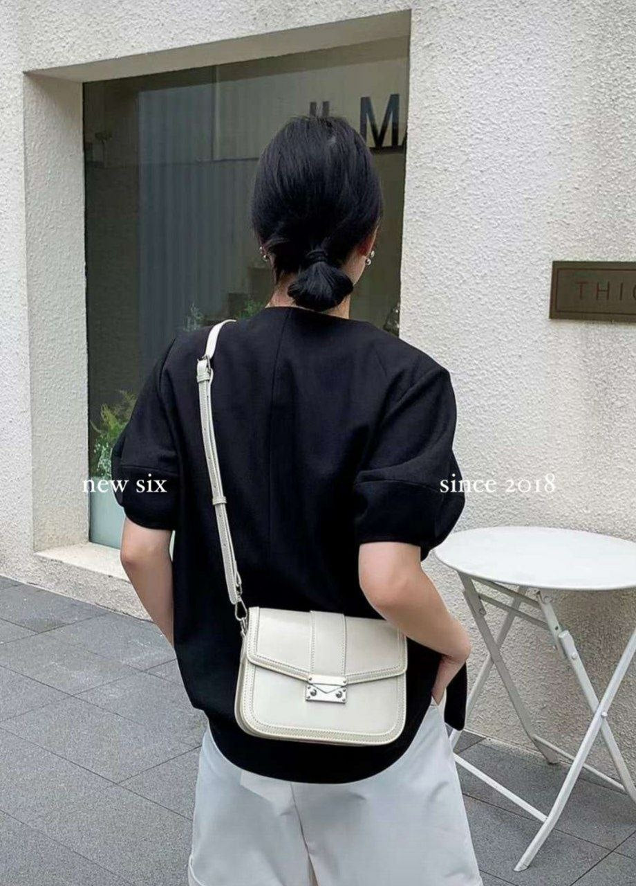 Genuine leather crossbody bag