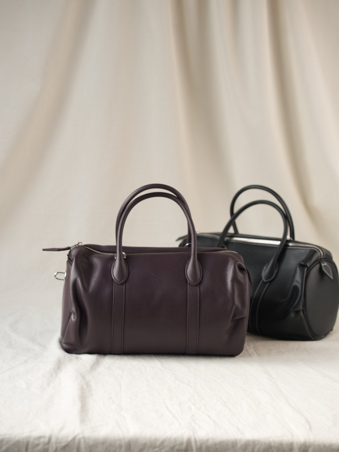 Barrel bag BALANCA made of genuine leather