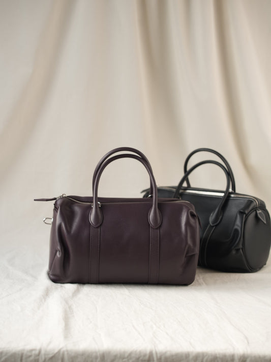 Barrel bag BALANCA made of genuine leather
