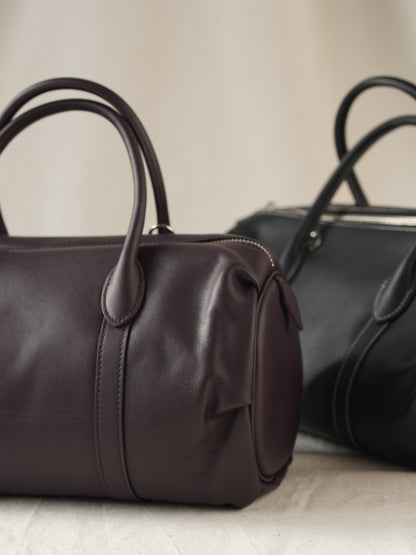 Barrel bag BALANCA made of genuine leather