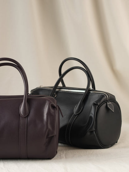 Barrel bag BALANCA made of genuine leather