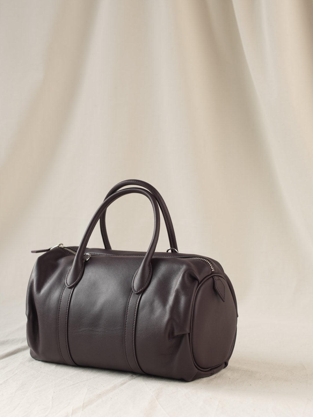 Barrel bag BALANCA made of genuine leather