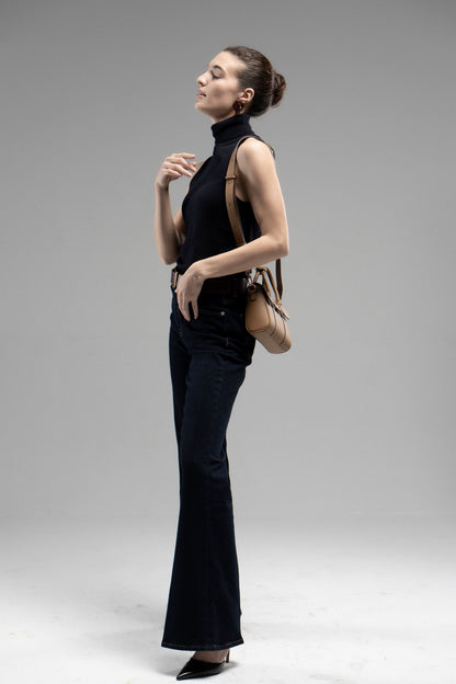 Genuine leather crossbody bag