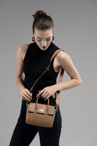 Genuine leather crossbody bag