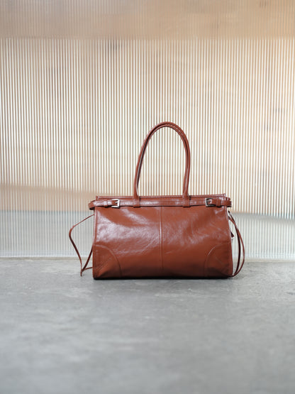 IRIS Genuine leather shopper bag
