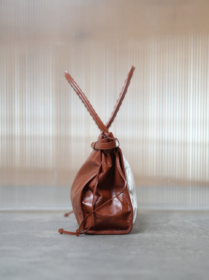 IRIS Genuine leather shopper bag