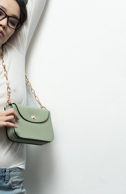 Genuine leather crossbody bag