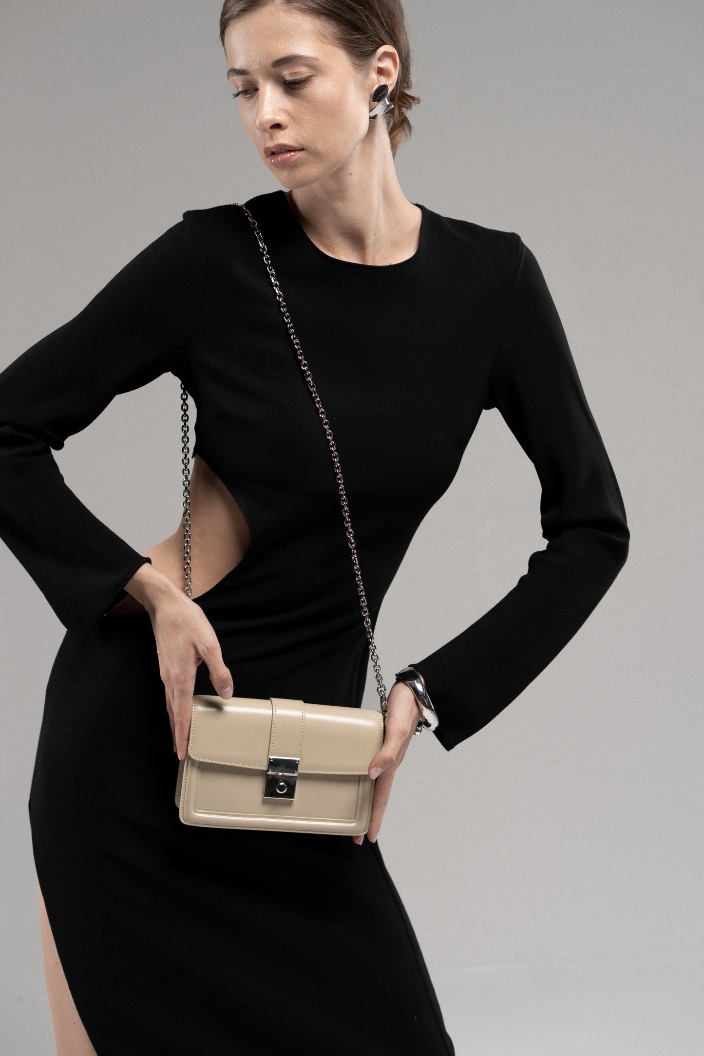 Genuine leather crossbody bag