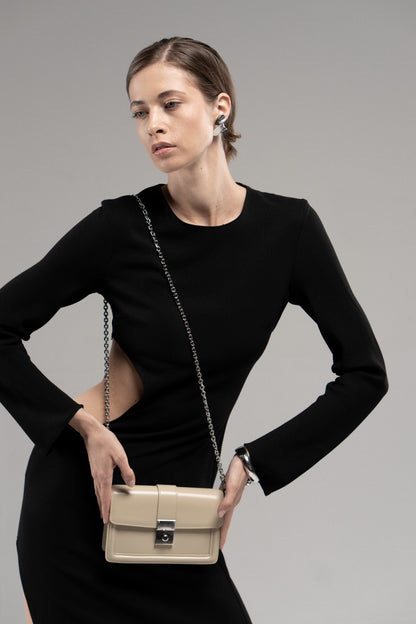 Genuine leather crossbody bag