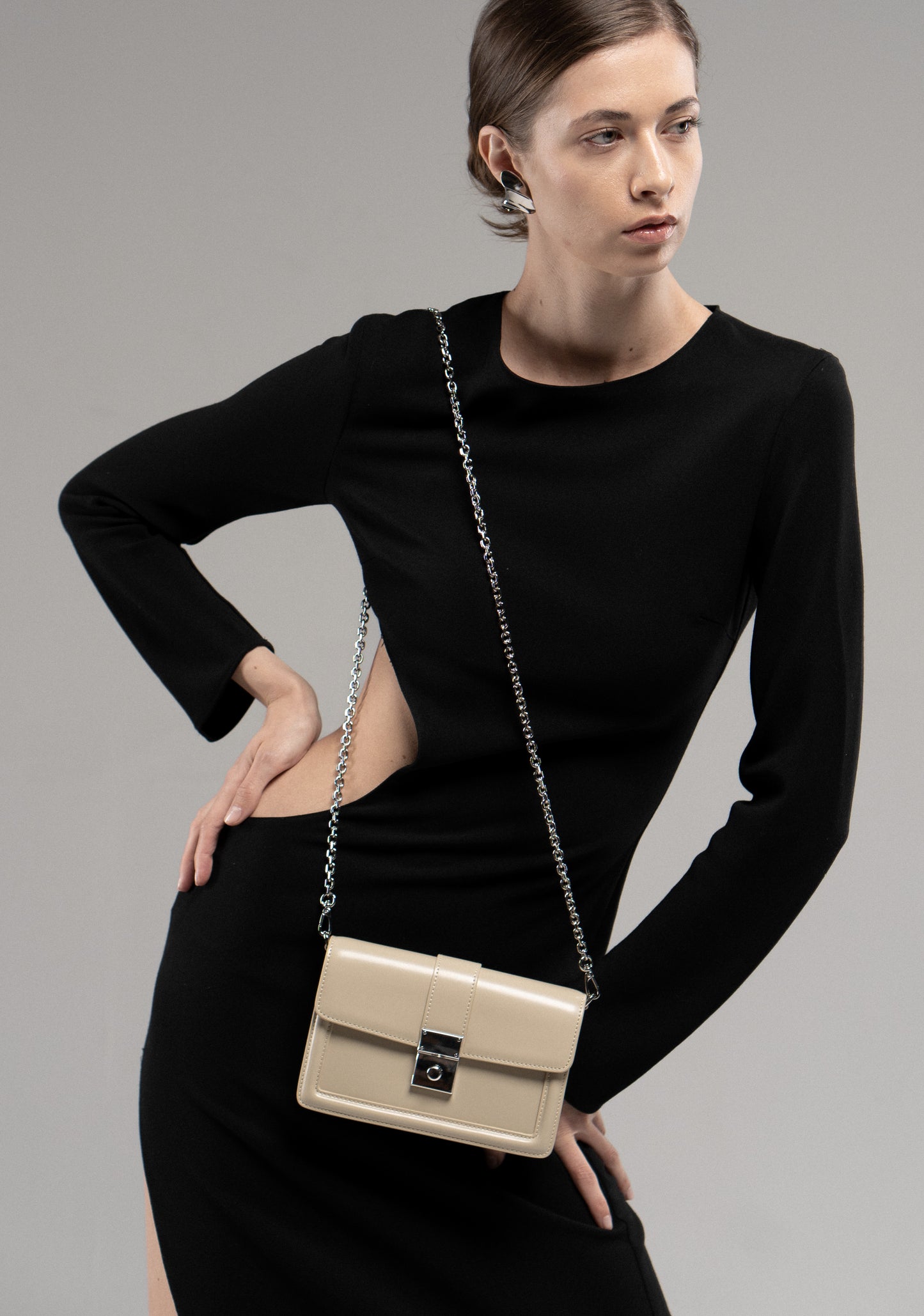 Genuine leather crossbody bag